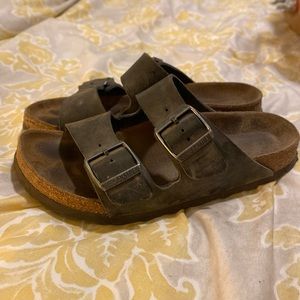 Black Leather Arizona Birkenstocks